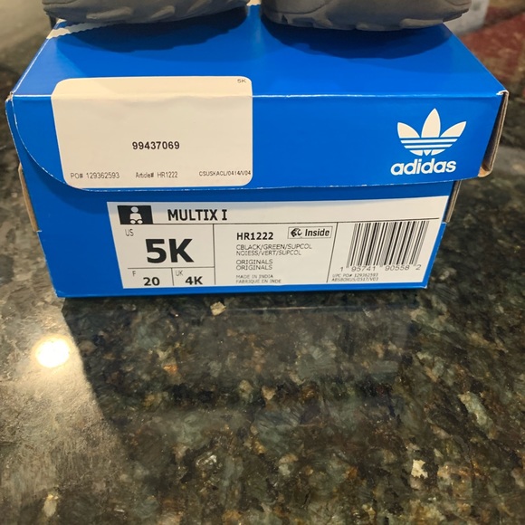 adidas Multix Athletic Shoe - Black / Multicolor Toddler Girl Size 5K. - Picture 5 of 5